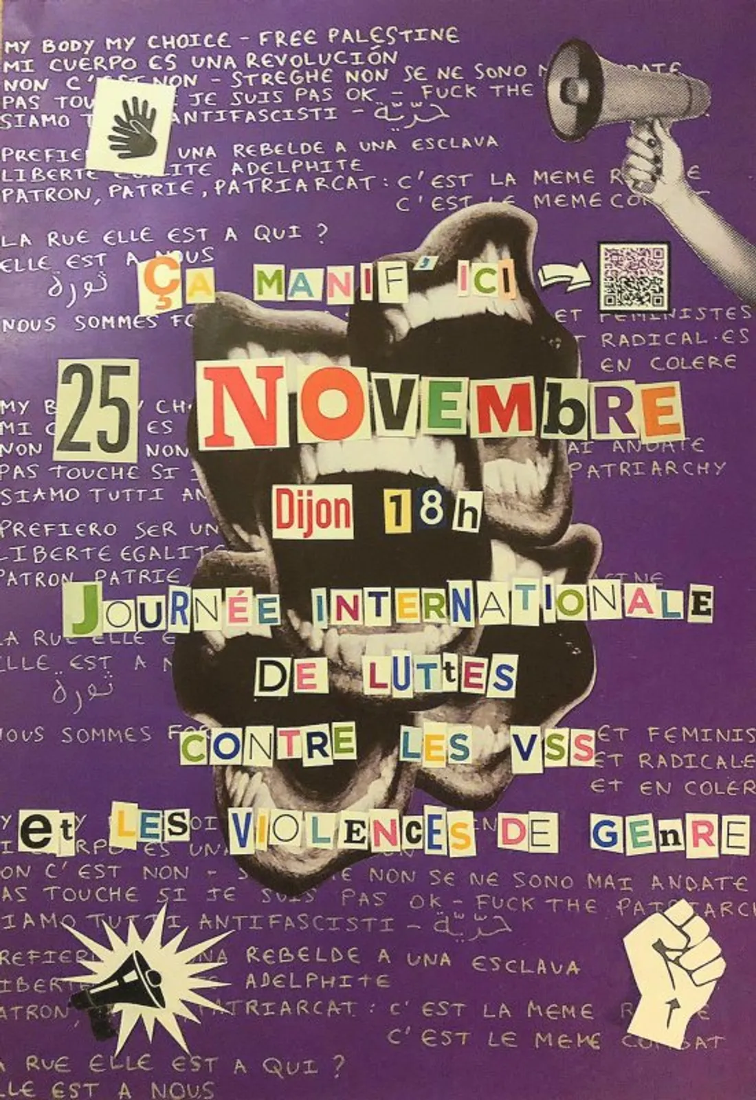 Ce soir une manifestation contre les violences faîtes aux femmes est prévue à Dijon.