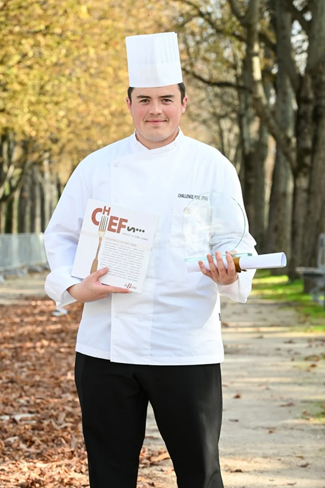 Thibaut Hurter, jeune chef côte-d'orien a remporté le prix du challenge foie gras.