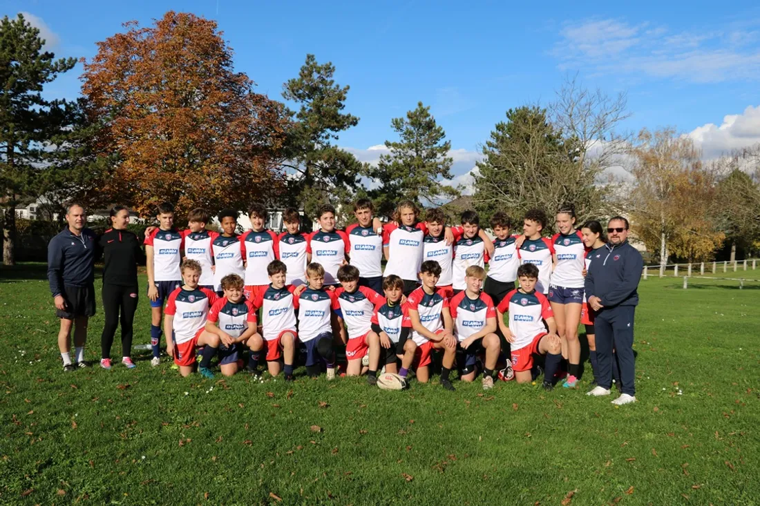 L'équipe de U14 du Stade Dijonnais qui iront aux États-Unis en avril prochain. 