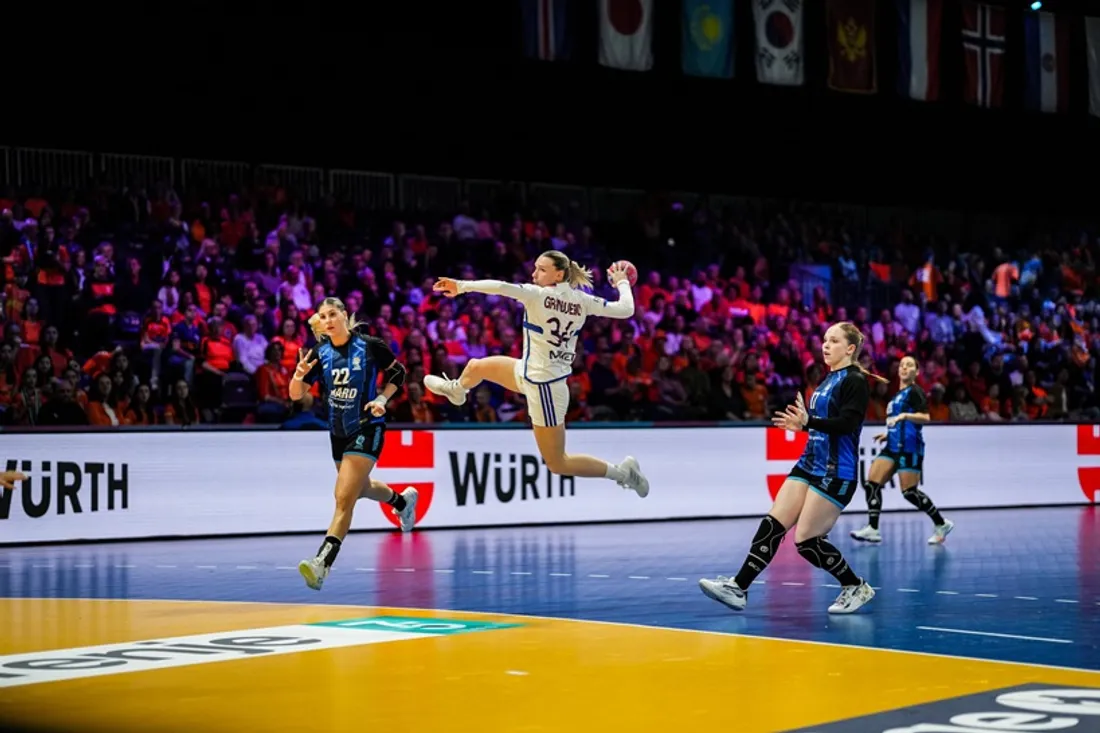 La Beaunoise Léna Grandveau en action lors de la victoire contre l'Argentine (29-17).