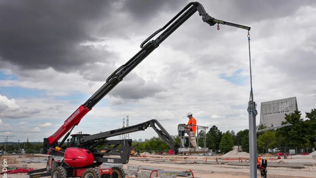 Les travaux vont bon train au parking du Zénith de Dijon