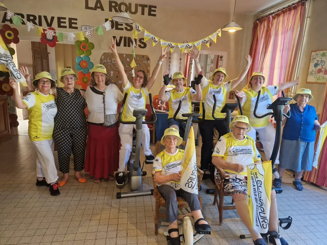 L'EHPAD Saint Antoine de la Charité à Beaune a fait honneur au vélo ces derniers jours. 