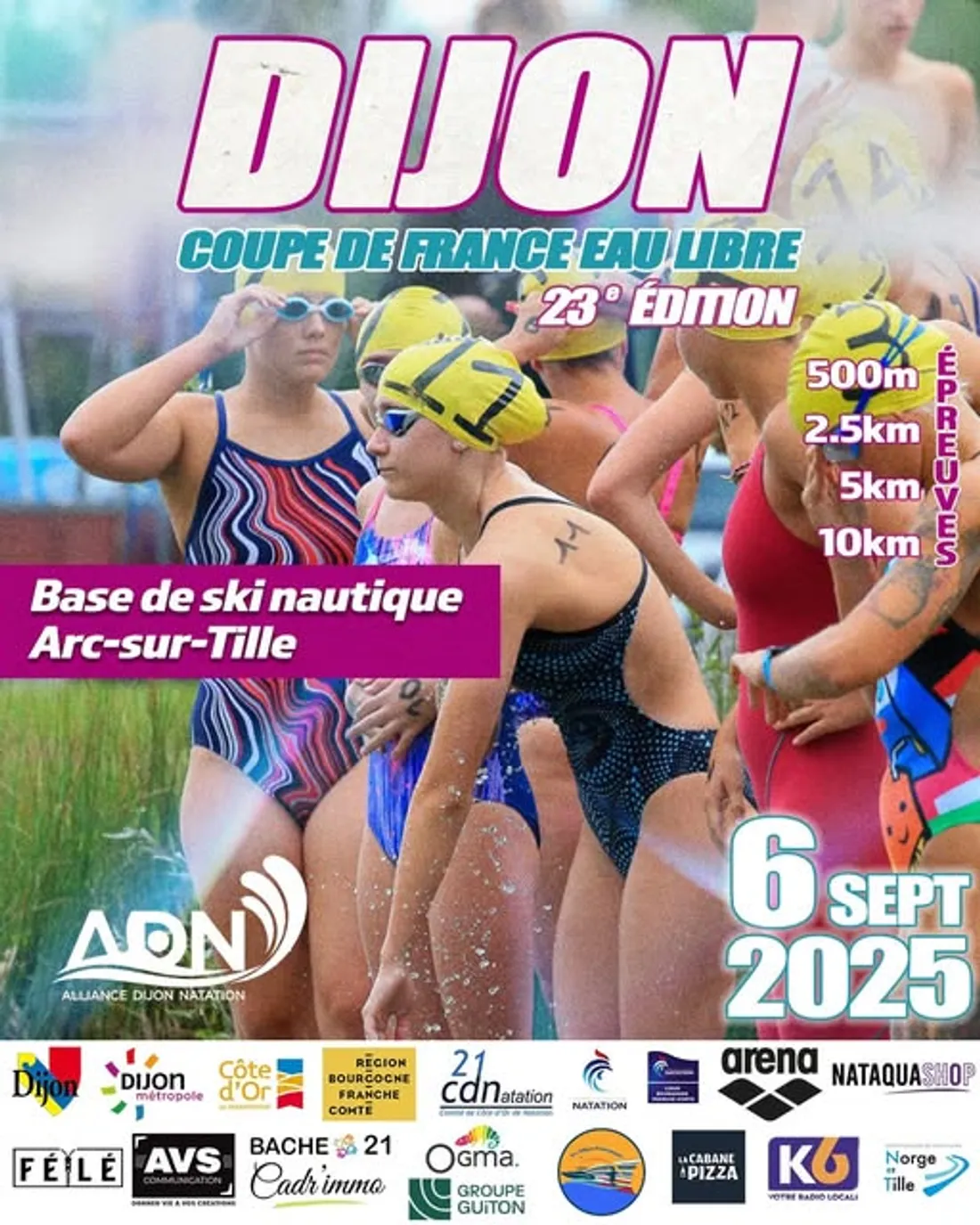 La Coupe de France de natation en eau libre revient à Arc-sur-Tille le 6 septembre
