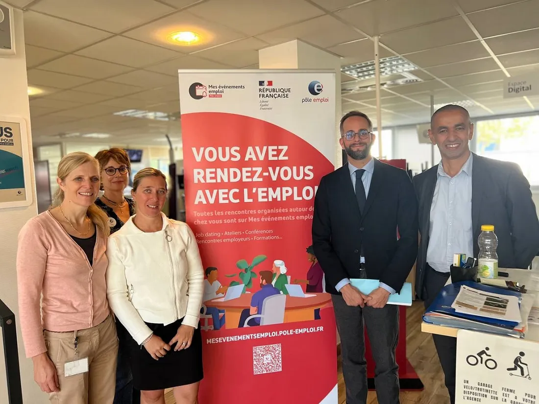 Benoit Bordat était ce lundi à la rencontre des agents de l’agence Pôle Emploi de Dijon nord 