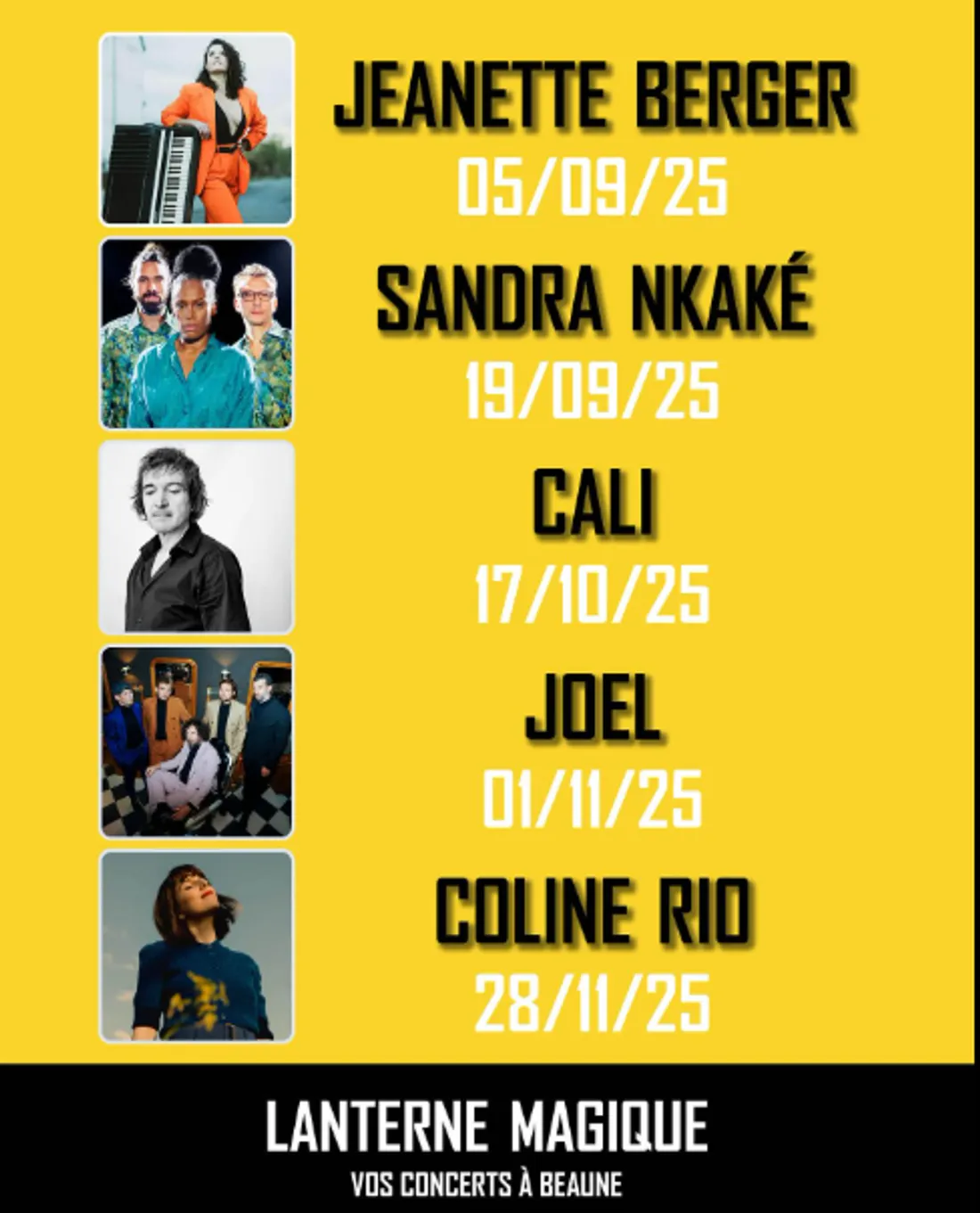 La Lanterne Magique publie sa programmation des concerts pour septembre-novembre
