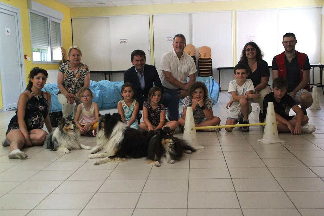 Le centre de loisirs de Couternon ce lundi, avec la présence de Ludovic Rochette