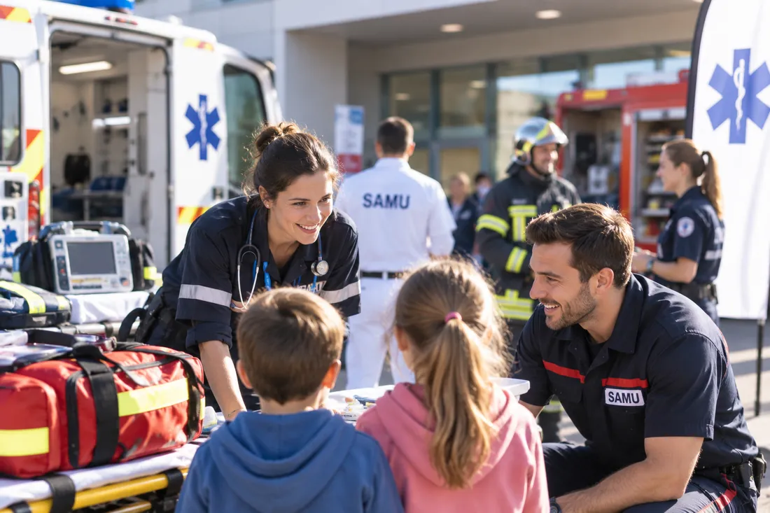 Le CHU de Dijon ouvre ses portes aux publics pour découvrir les métiers de l'urgence. 