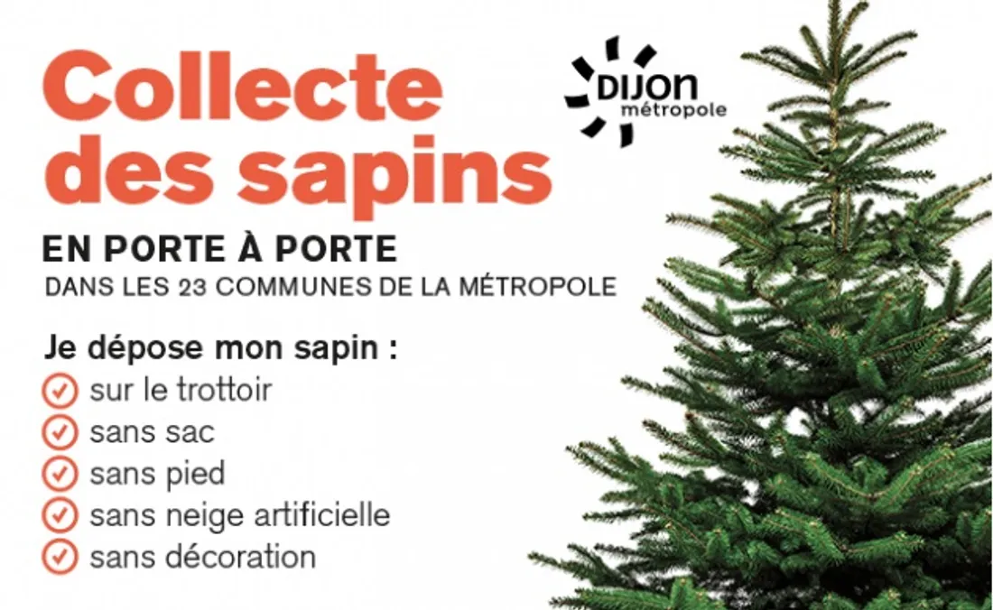 La collecte de sapins se fera du 6 au 13 janvier 2025