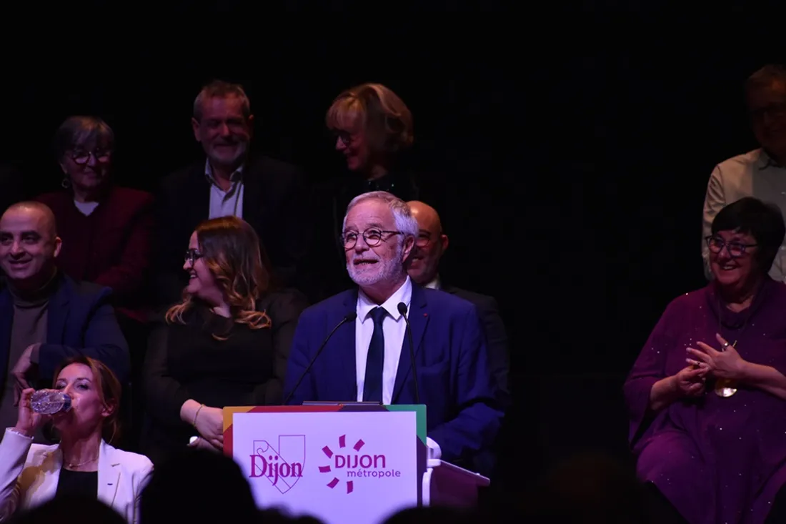 François Rebsamen a tenu un long discours ce vendredi soir au Zénith