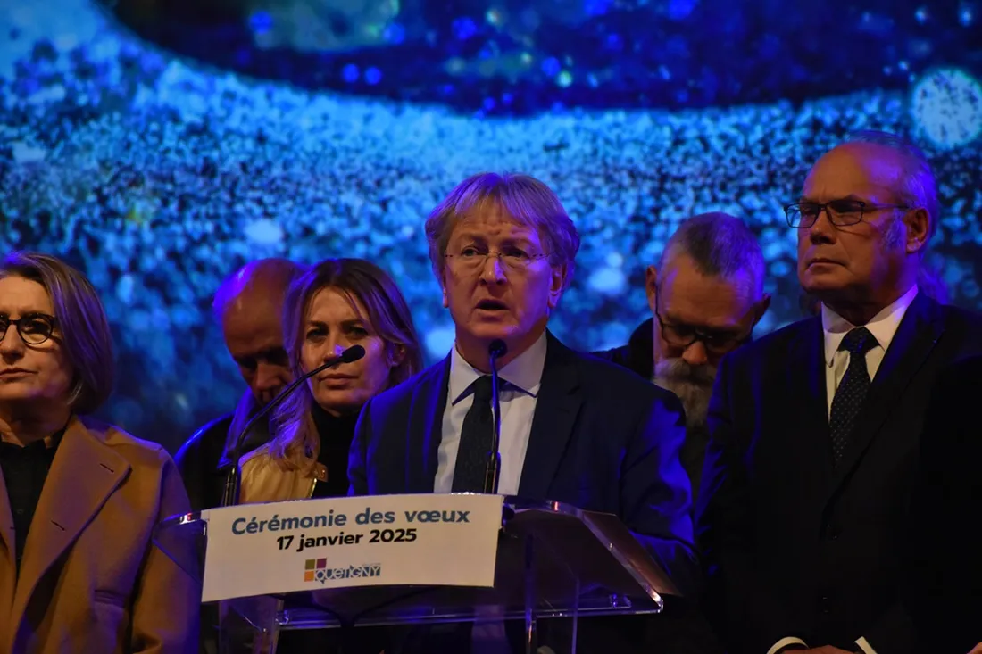 Rémi Détang, entouré de Nathalie Koenders et Pierre Pribetich