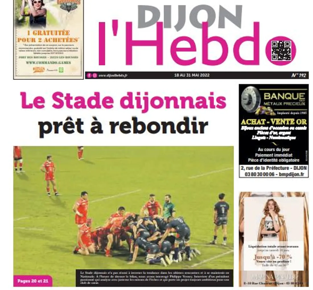 Le nouveau numéro de Dijon l’hebdo est arrivé ce mercredi 