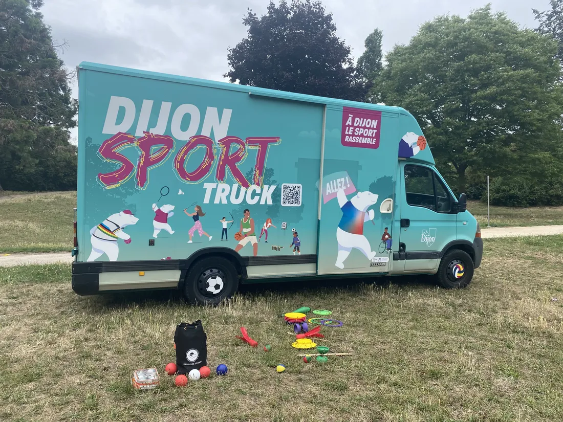 Le Dijon Sport Truck au parc du Drapeau mercredi 16 juillet.