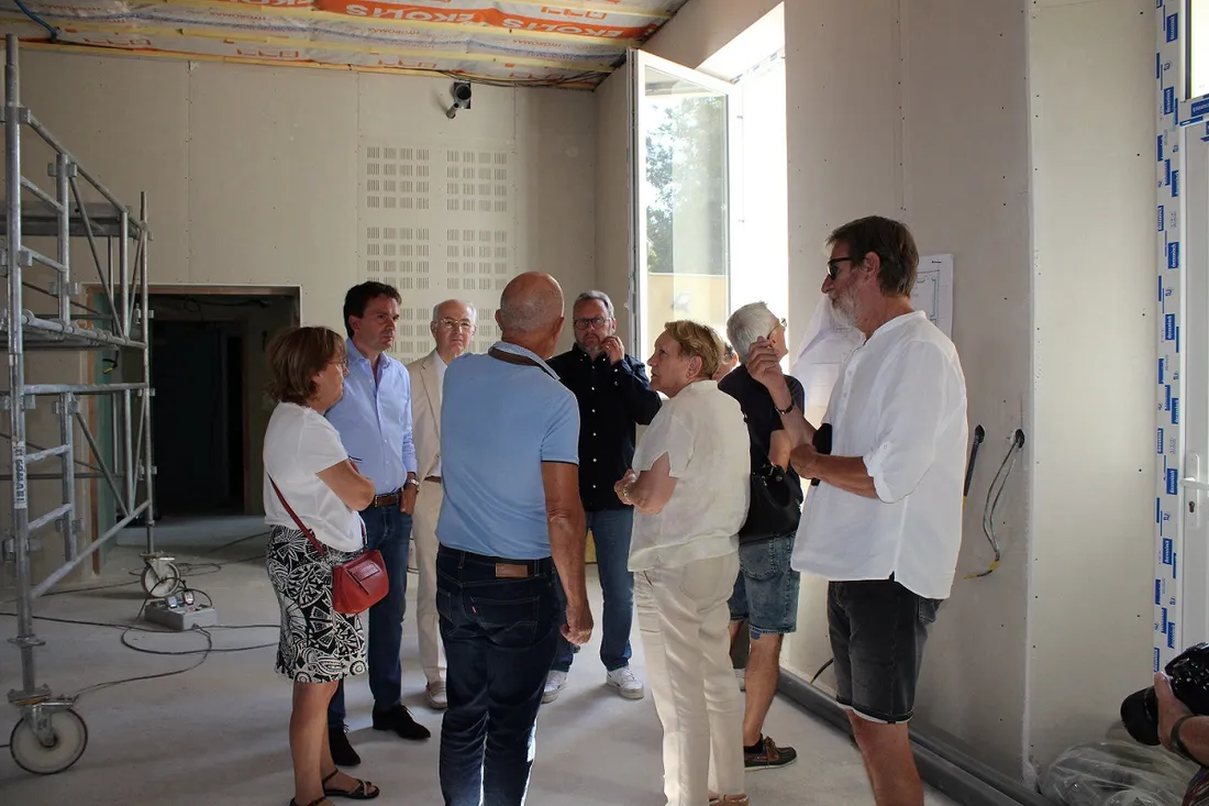 Plusieurs élus du territoire étaient présents ce lundi lors de la visite de chantier 