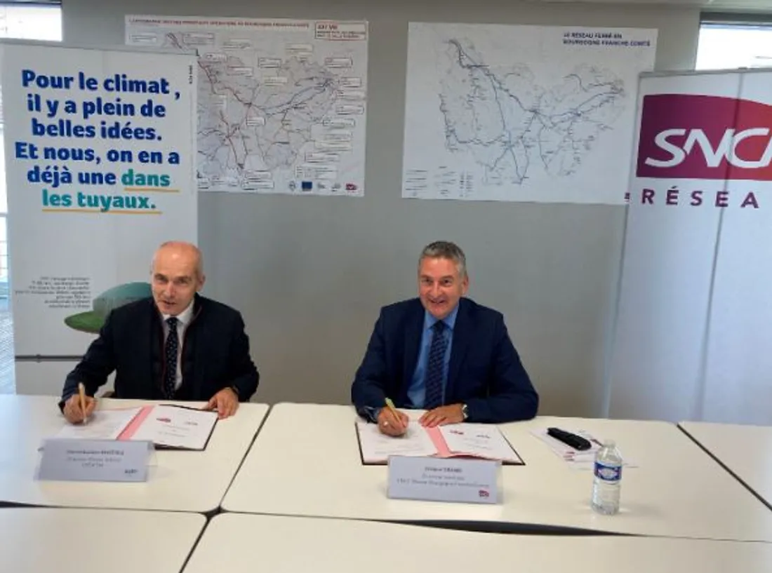 La convention a été signée ce jeudi par le directeur adjoint réseau pour GRDF et par Jérôme Grand