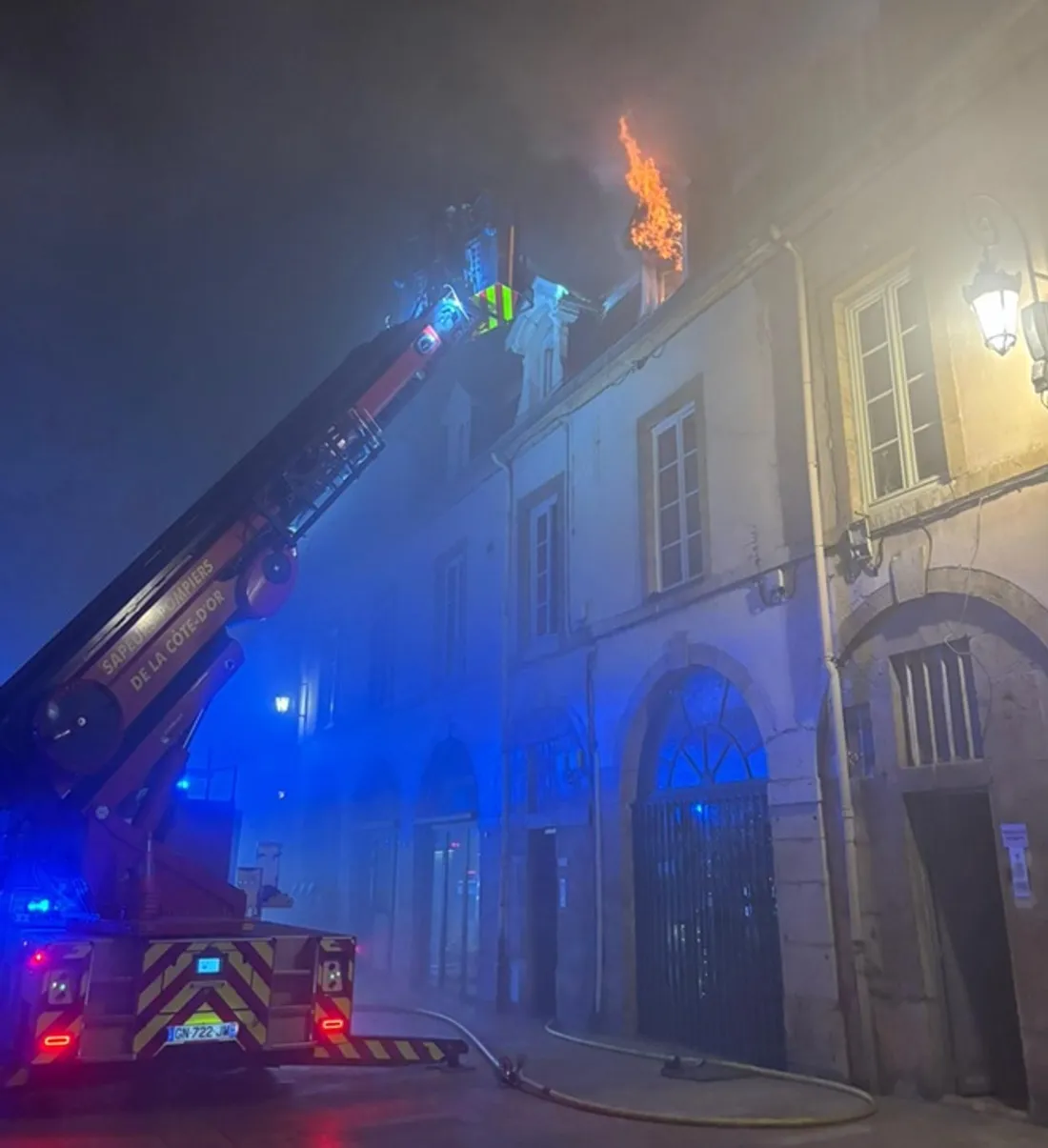 Les pompiers ont été mobilisés cette nuit pour un incendie survenu rue Vauban, à Dijon