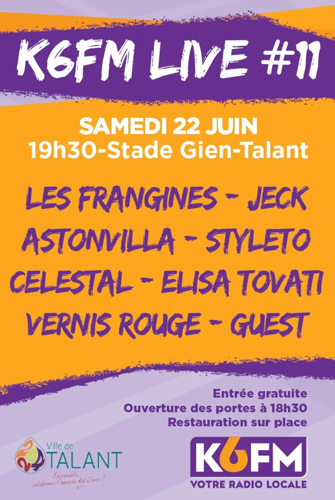 Une affiche prometteuse pour ce k6fm Live #11