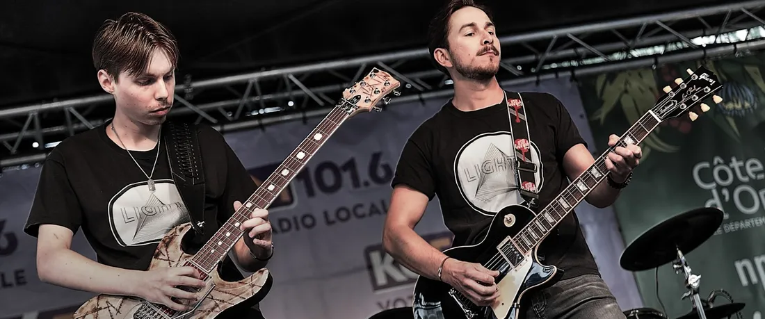 Le groupe dijonnais Lighty lors du showcase K6FM le 28 aout dernier