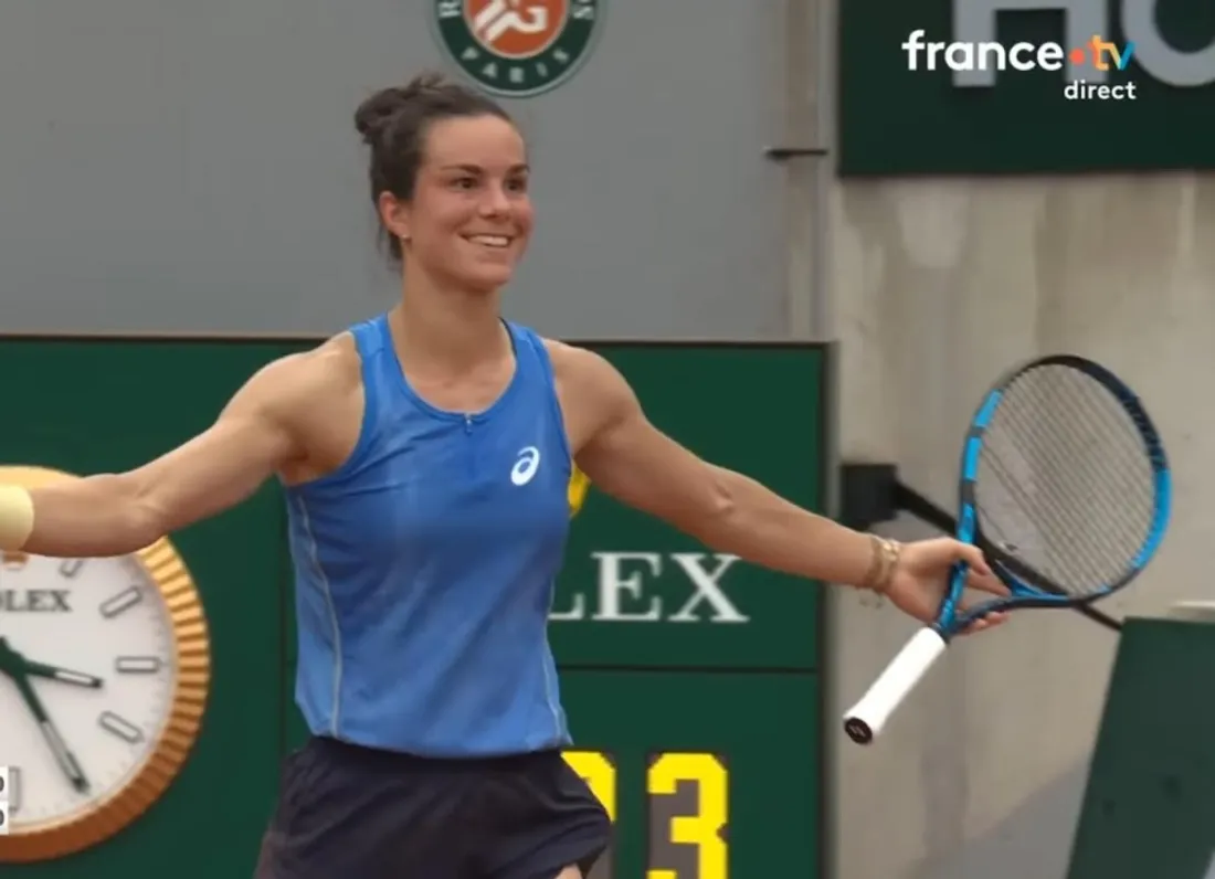 La Dijonnaise Loïs Boisson est en quart de finale de Rolland Garros
