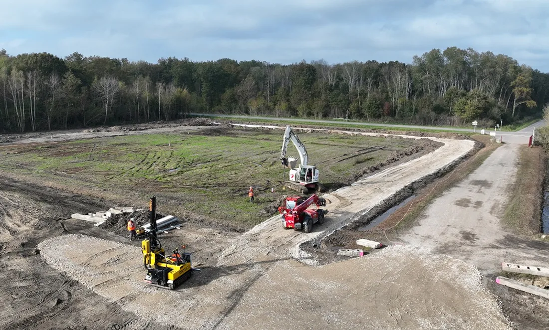 Les travaux du parc photovoltaïque des Grandes Terres ont été lancés 