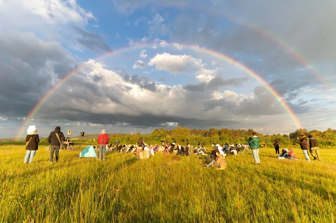 Un concert était organisé au lever du jour près de l’observatoire des Hautes-Plates 