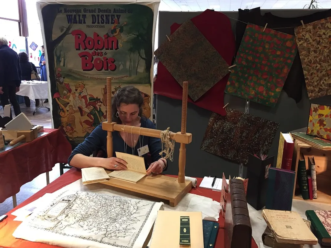 Marion Bérille est relieuse dans le sud de la Côte d'Or 