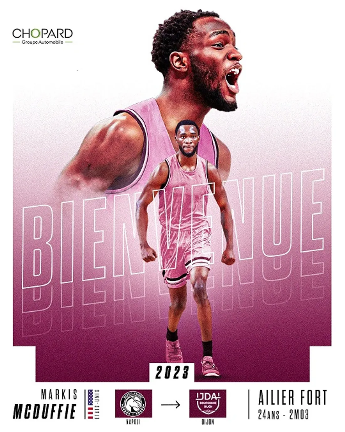 Markis McDuffie s’est engagé pour une saison à Dijon