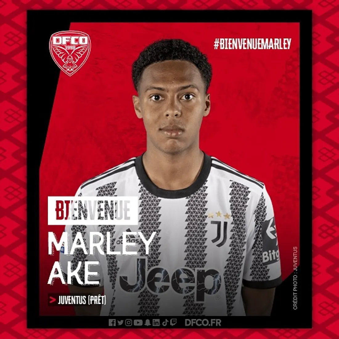 Le DFCO a officialisé un accord pour le prêt de l’attaquant français Marley Aké