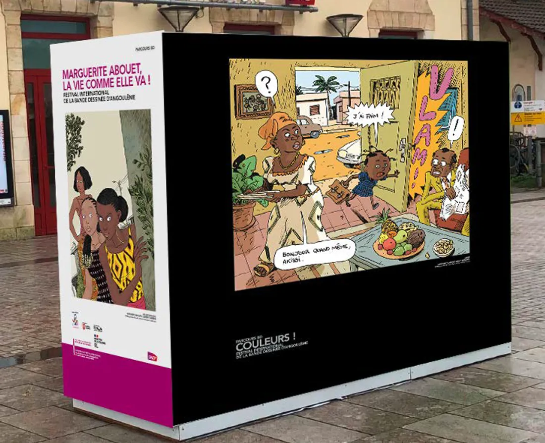 L'exposition de la BD de Marguerite Abouet.