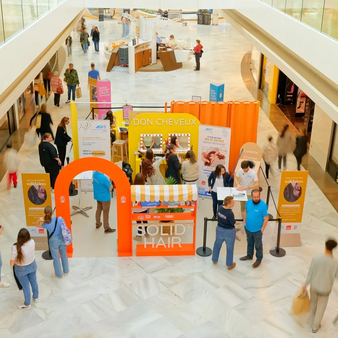 Cette opération avait lieu samedi au centre commercial de la Toison d'Or 