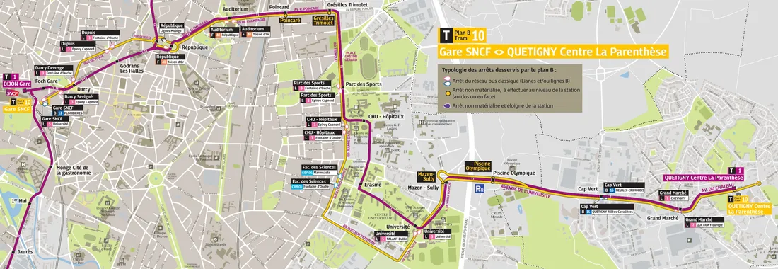 Itinéraire "Plan B - T1"