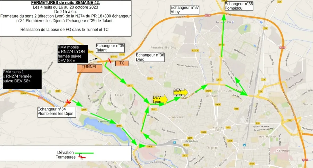 Une déviation sera mise en place le temps des travaux.