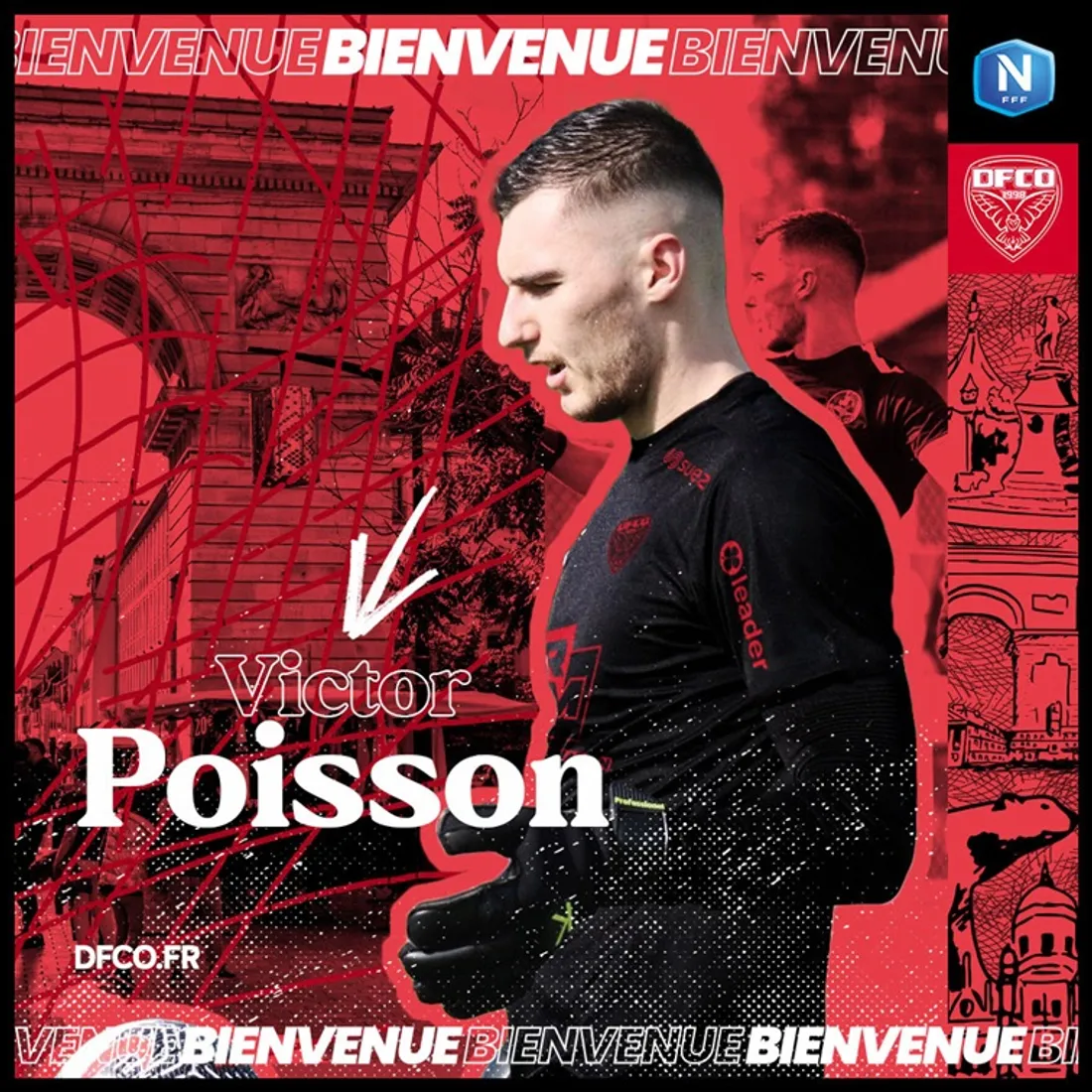 Victor Poisson s'est engagé avec le DFCO 