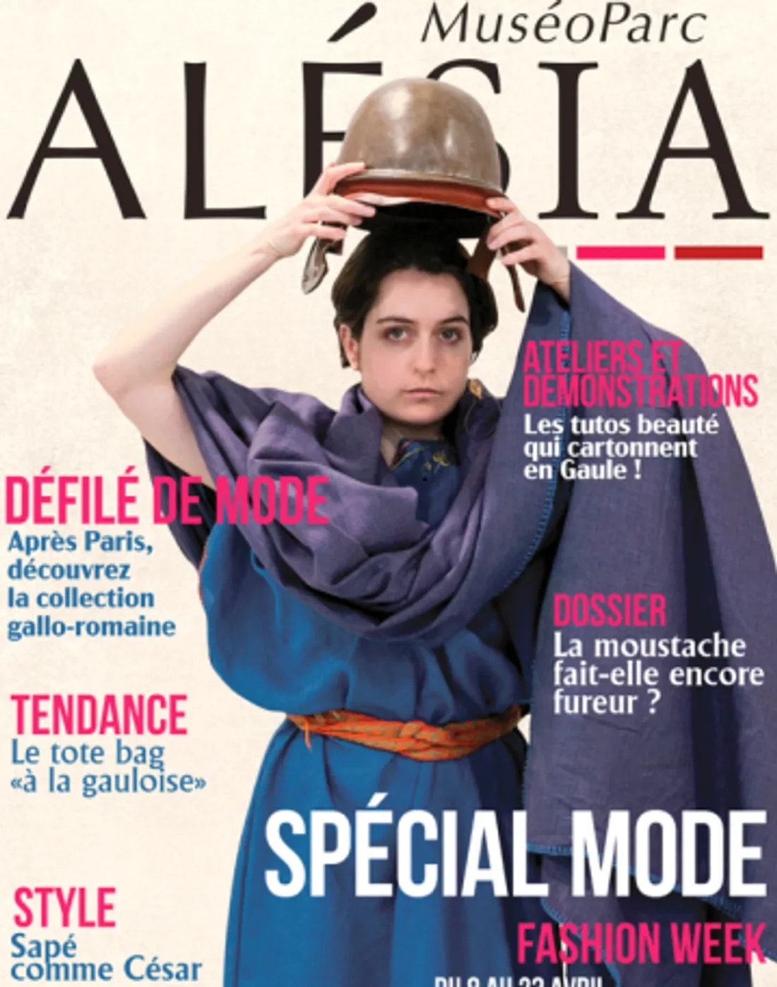 La direction du MuséoParc a communiqué avec humour en imitant la Une d'un magazine de mode