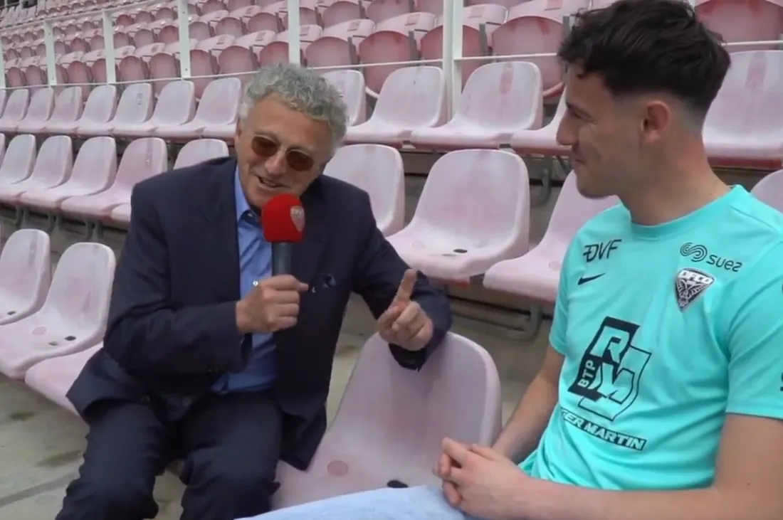 Nelson Monfort était à Dijon dans le cadre des rencontres de la MGC, au stade Gaston-Gérard.