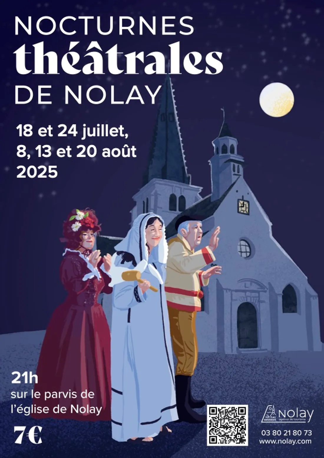 Rendez-vous le 8, 13 et 20 août à Nolay à 21 heures