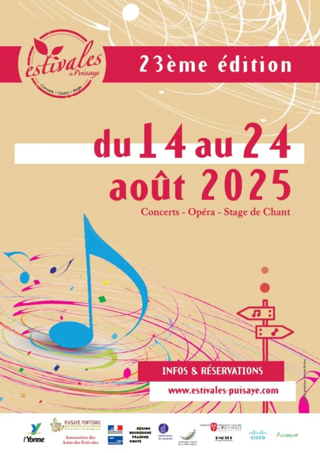 Du 14 au 24 août, opérettes, concerts et récitals se tiendront dans le territoire de la Puisaye.