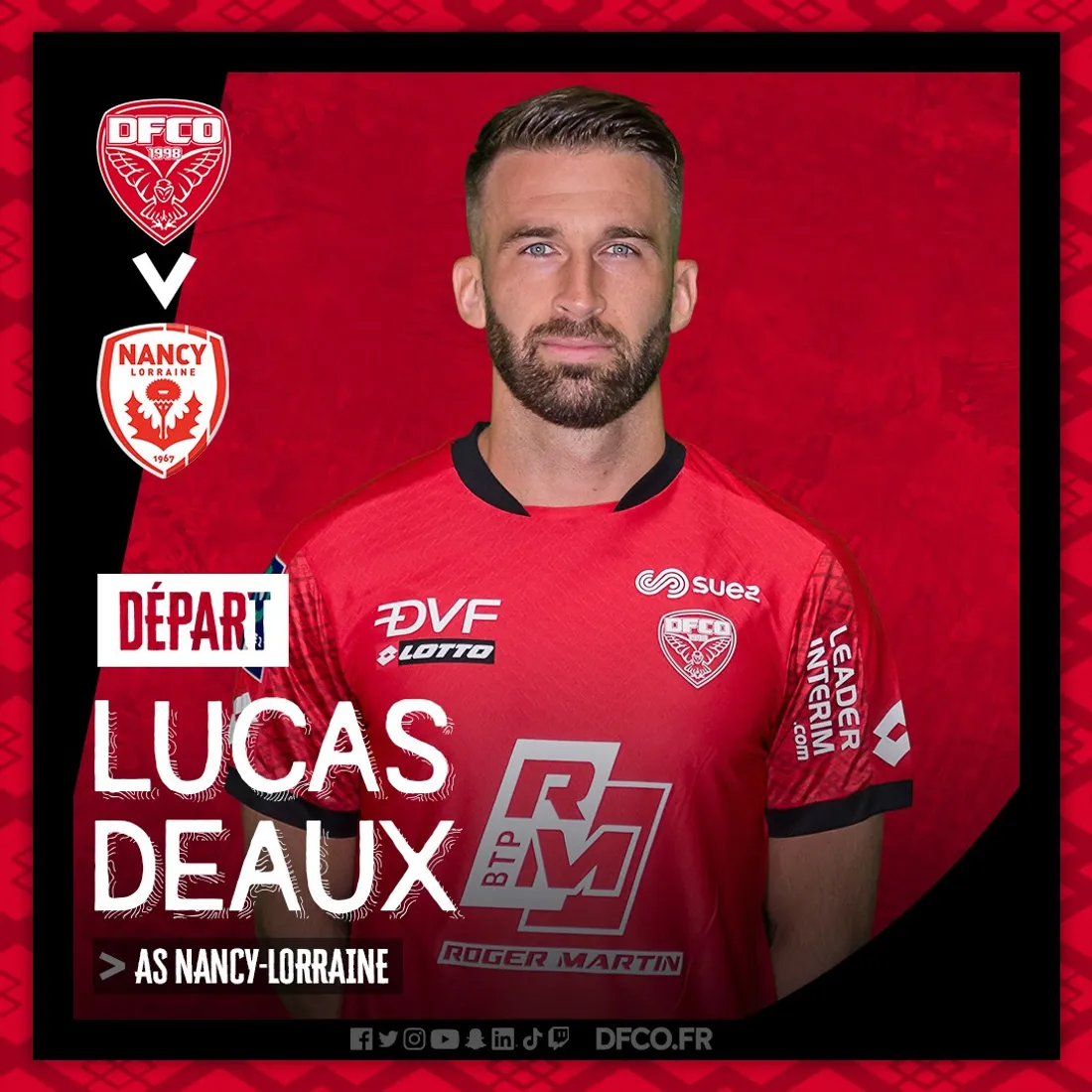 Le milieu de terrain du DFCO est transféré à Nancy dans le championnat de national.