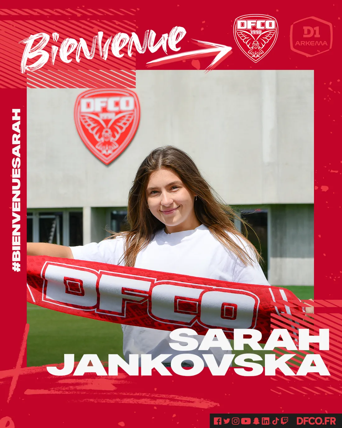 Sarah Jankovska arrive en provenance du HB Køge (D1 Danoise).