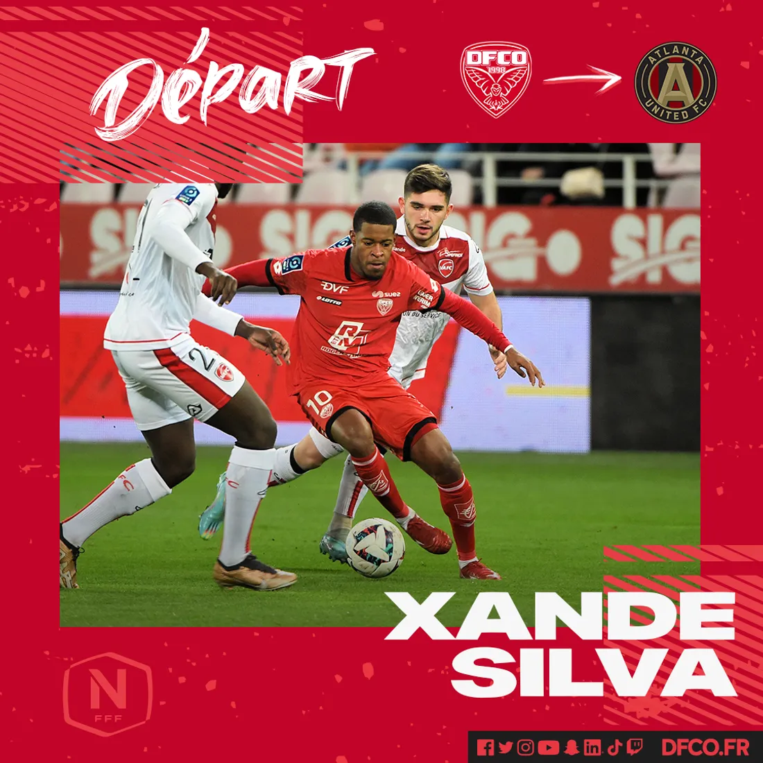 L'attaquant Xande Silva rejoint le club d'Atlanta United aux États-Unis (Major League Soccer).