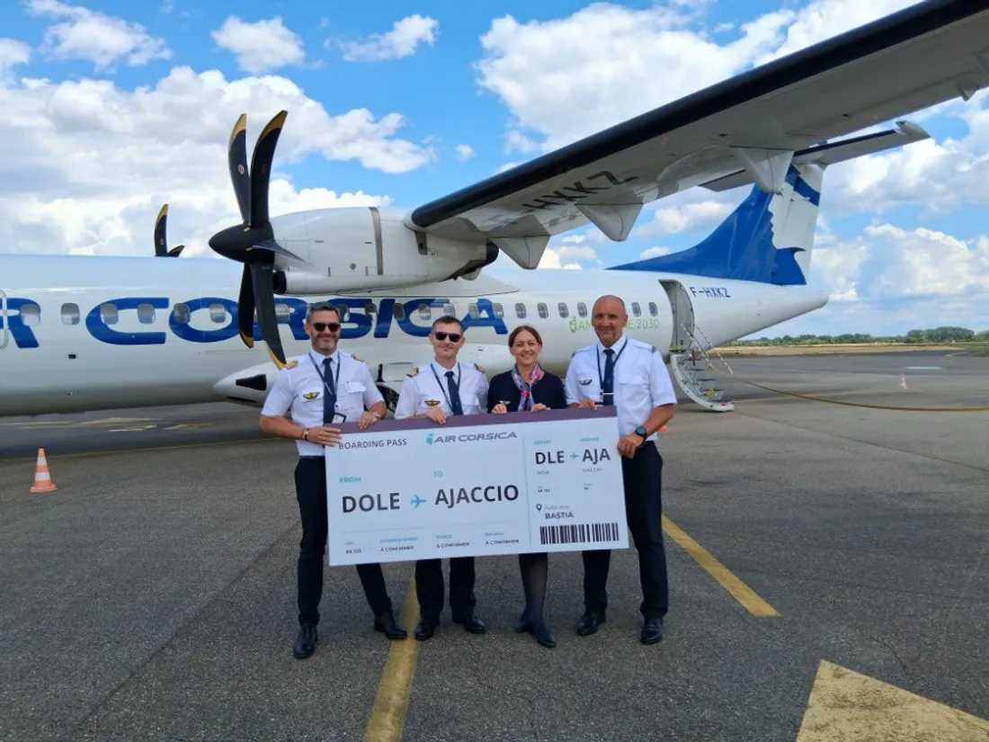 Depuis ce 1er juillet, l'aéroport de Dole rallie Ajaccio à raison d'une rotation hebdomadaire.