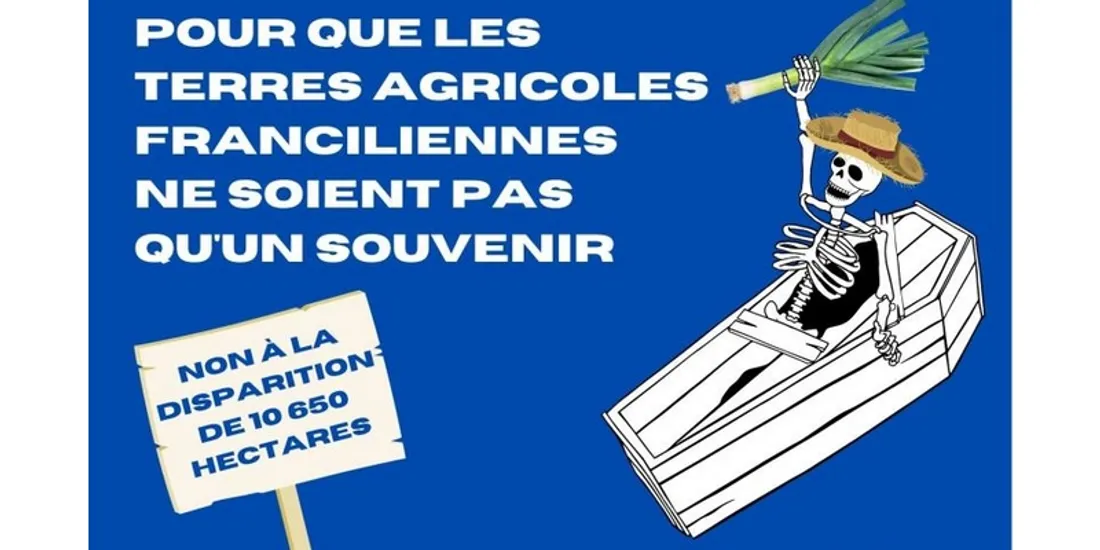 Manifestation contre la disparition de terres agricoles