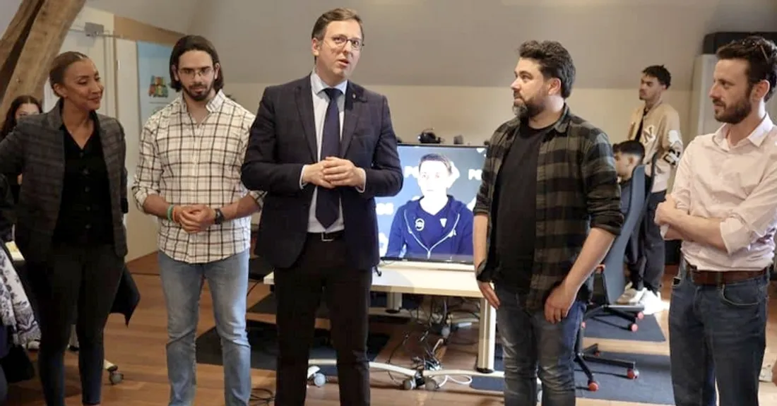 Espace numérique et virtuel dans la salle Médicis