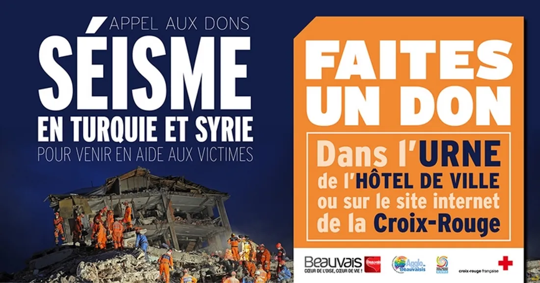 Campagne de dons pour la Turquie et la Syrie