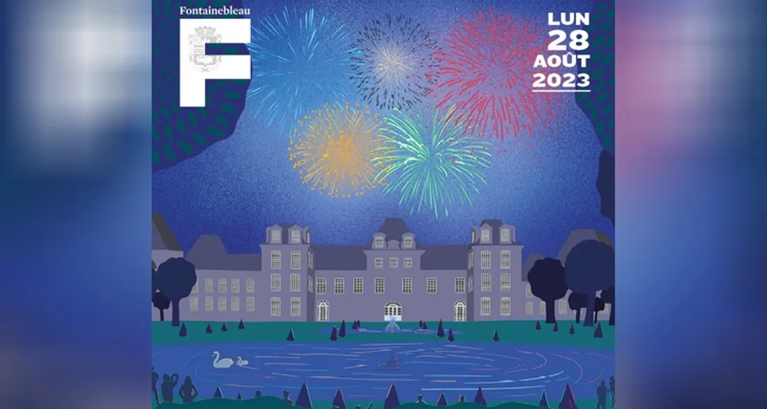 Feu d'artifice à Fontainebleau