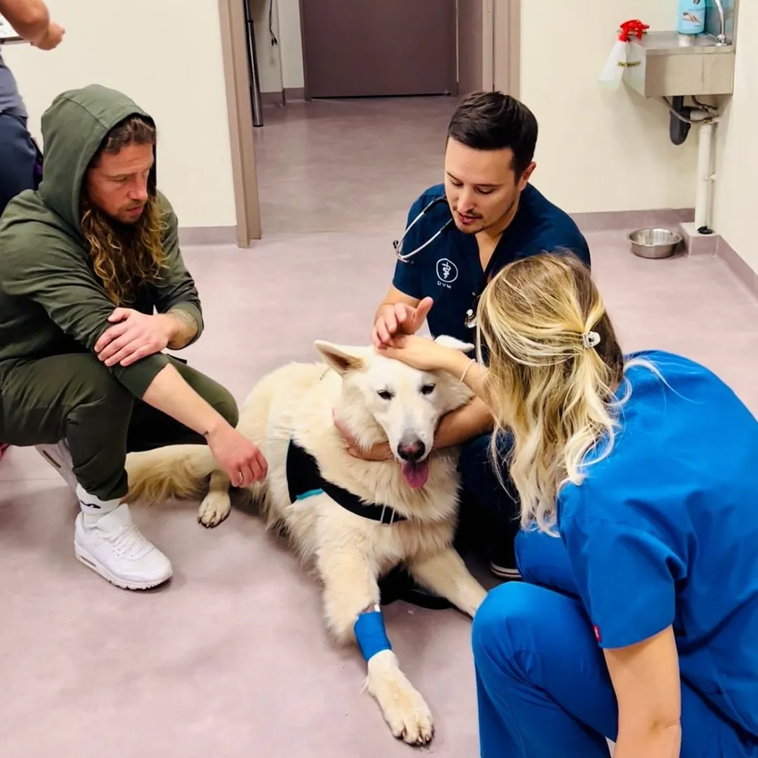 Julien Doré et son chien Jean-Marc