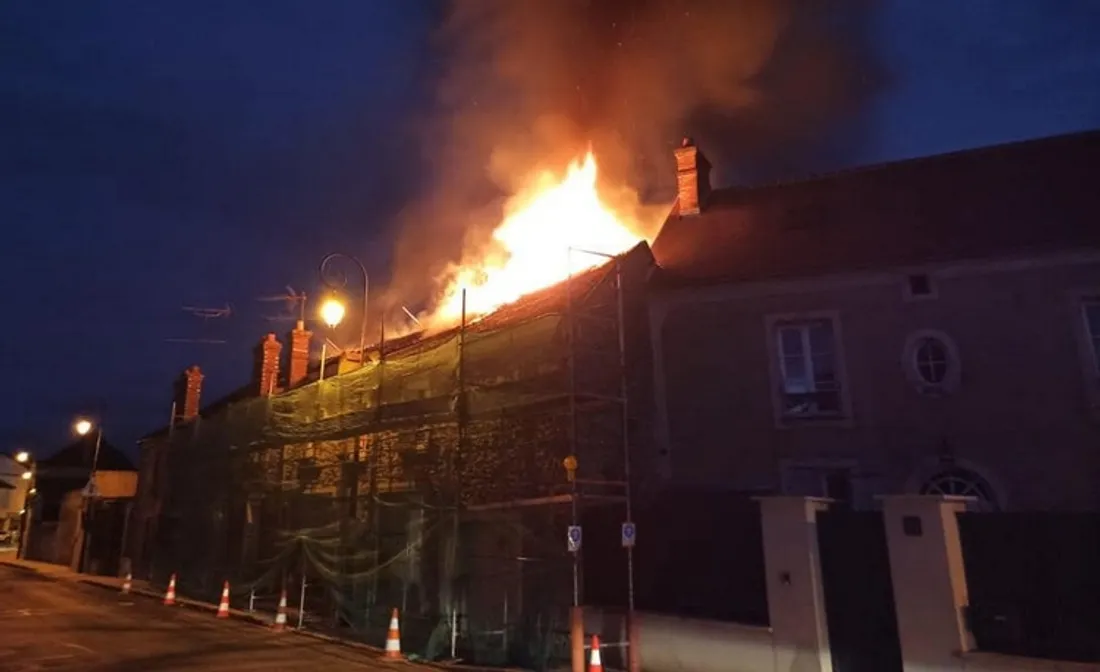 Incendie à Perthes-en-Gâtinais