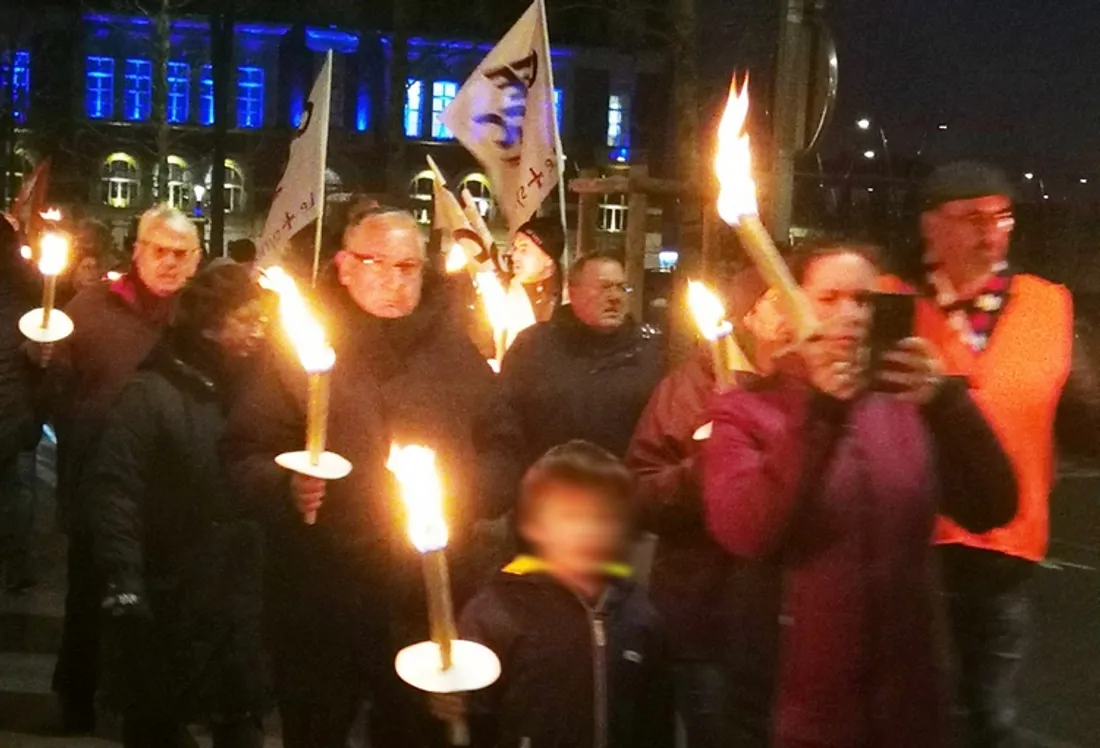 Marche aux flambeaux à Albert (06/02/2023)