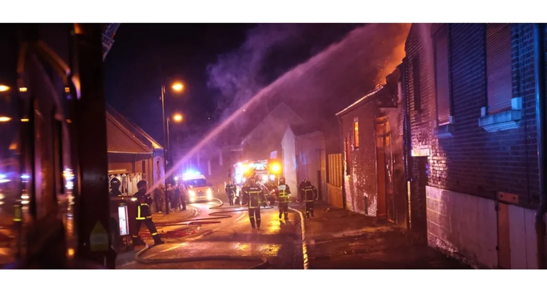 Incendie à Sailly-le-Sec