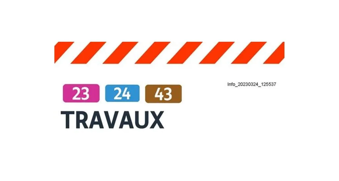 Travaux sur un arrêt de bus