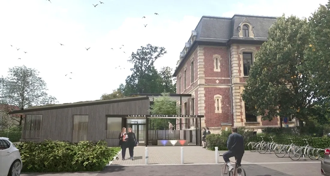 Vue de la mairie d'Othis après travaux